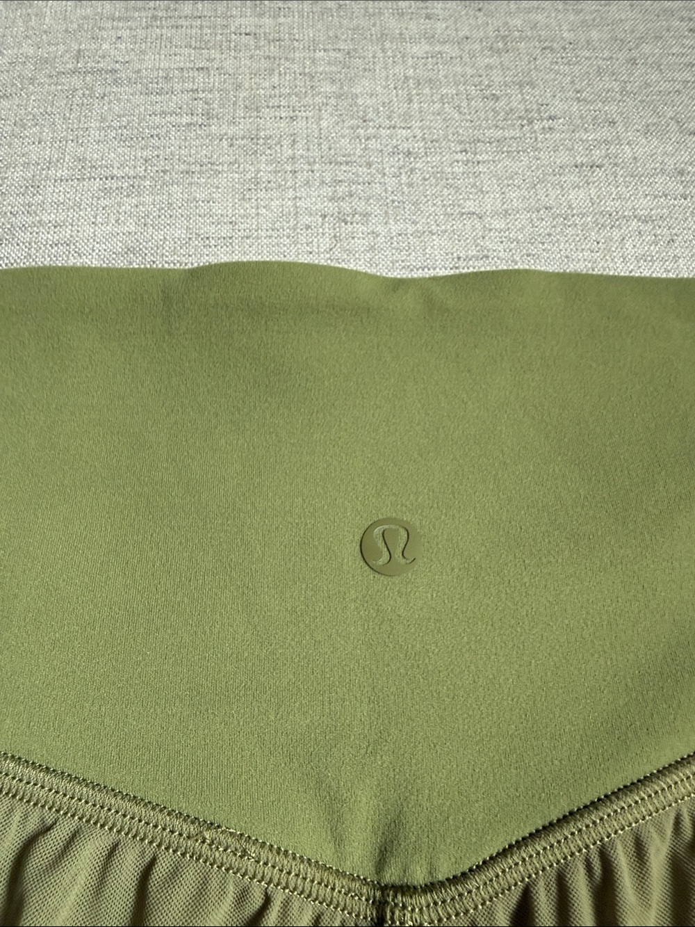lululemon Bronze Green Lulu and mesh high waist yoga shorts - Picture 3 of 5